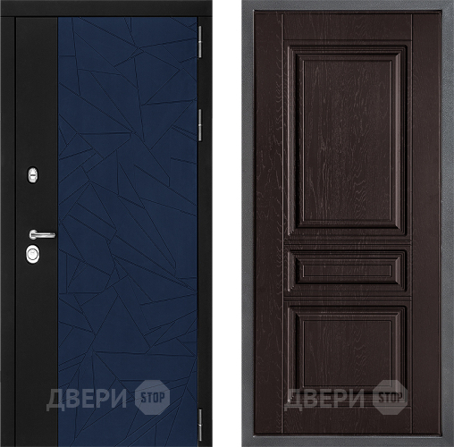 Входная металлическая Дверь Дверной континент ДК-9 ФЛ-243 Дуб шоколадный