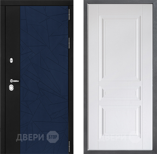 Входная металлическая Дверь Дверной континент ДК-9 ФЛ-243 Альберо Браш серебро