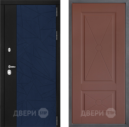 Входная металлическая Дверь Дверной континент ДК-9 ФЛ-617 Ясень шоколадный