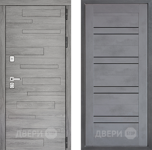 Входная металлическая Дверь Дверной континент ДК-10 ФЛ-49 Бетон серый