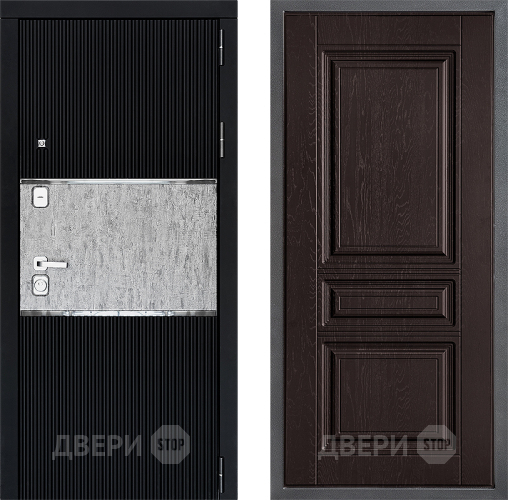 Входная металлическая Дверь Дверной континент ДК-13 ФЛ-243 Дуб шоколадный