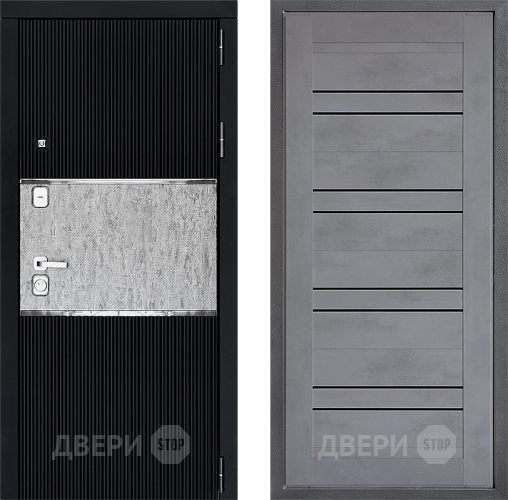 Входная металлическая Дверь Дверной континент ДК-13 ФЛ-49 Бетон серый