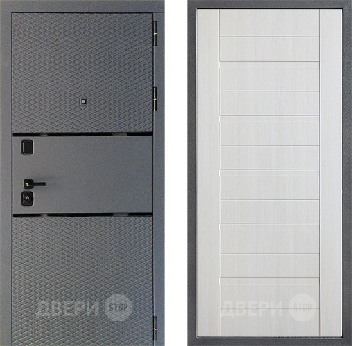 Входная металлическая Дверь Дверной континент Диамант Дизайн ФЛ-70 Лиственница белая