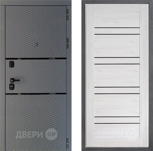 Входная металлическая Дверь Дверной континент Диамант Дизайн ФЛ-49 Сосна белая