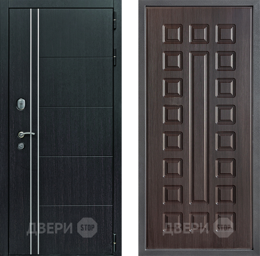 Входная металлическая Дверь Дверной континент Теплолюкс Дизайн ФЛ-183 Венге
