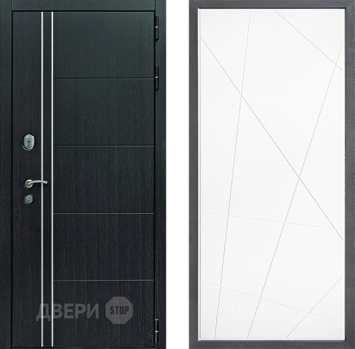 Входная металлическая Дверь Дверной континент Теплолюкс Дизайн ФЛ-655 Белый софт