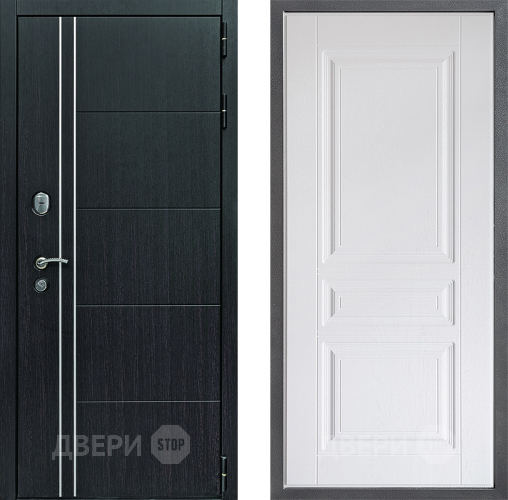 Входная металлическая Дверь Дверной континент Теплолюкс Дизайн ФЛ-243 Альберо Браш серебро