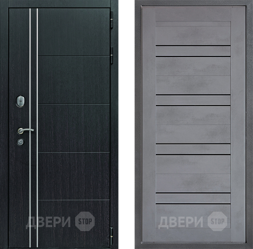 Дверь Дверной континент Теплолюкс Дизайн ФЛ-49 Бетон серый