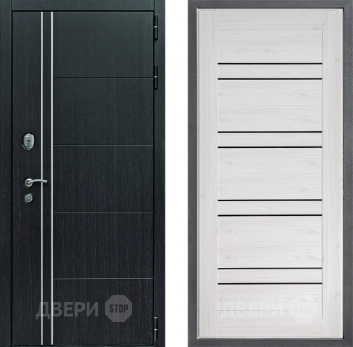 Входная металлическая Дверь Дверной континент Теплолюкс Дизайн ФЛ-49 Сосна белая