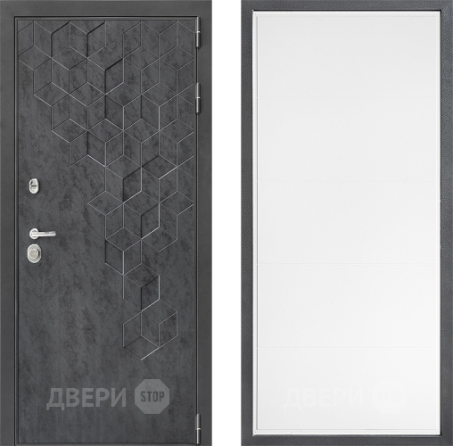 Входная металлическая Дверь Дверной континент ДК-3/713 ФЛ-649 Белый софт