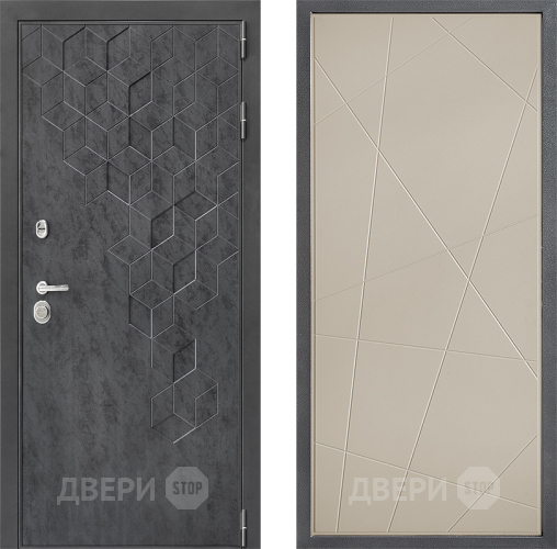 Входная металлическая Дверь Дверной континент ДК-3/713 ФЛ-655 Капучино
