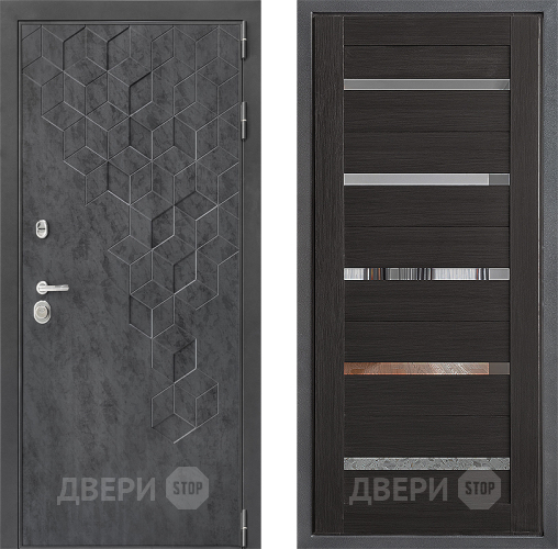 Входная металлическая Дверь Дверной континент ДК-3/713 ФЛ-47 Венге