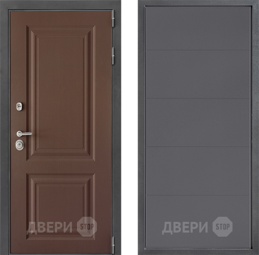 Входная металлическая Дверь Дверной континент ДК-3/729 ФЛ-649 Графит софт