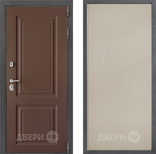 Входная металлическая Дверь Дверной континент ДК-3/729 ФЛ-655 Капучино