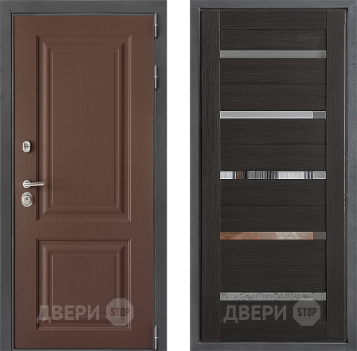 Входная металлическая Дверь Дверной континент ДК-3/729 ФЛ-47 Венге