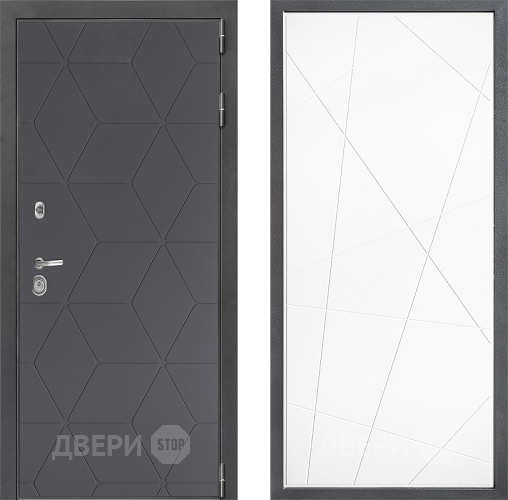 Входная металлическая Дверь Дверной континент ДК-3/744 ФЛ-655 Белый софт