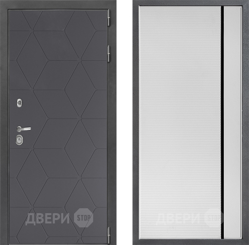 Дверь Дверной континент ДК-3/744 ФЛ-757 Черное Стекло Софт милк