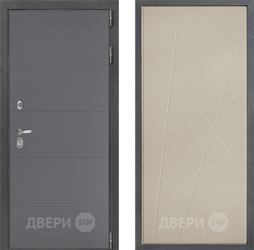 Входная металлическая Дверь Дверной континент ДК-3/649 ФЛ-655 Капучино