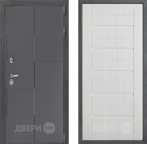 Входная металлическая Дверь Дверной континент ДК-3/606 ФЛ-70 Лиственница белая