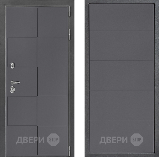 Входная металлическая Дверь Дверной континент ДК-3/606 ФЛ-649 Графит софт