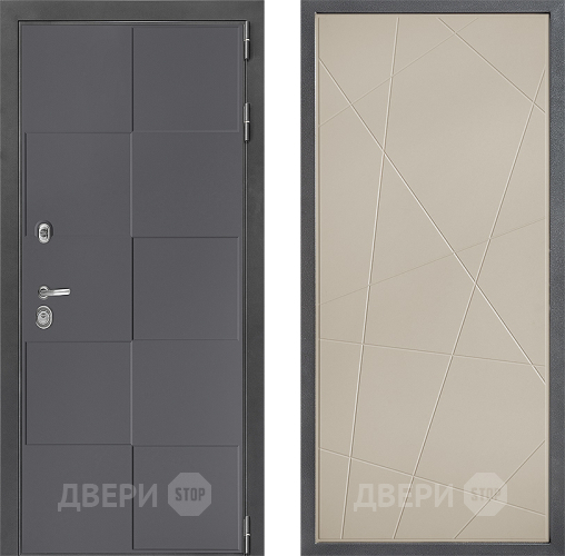 Входная металлическая Дверь Дверной континент ДК-3/606 ФЛ-655 Капучино