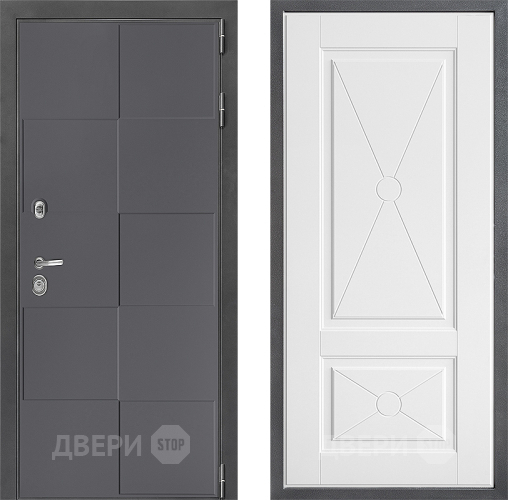 Входная металлическая Дверь Дверной континент ДК-3/606 ФЛ-617 Софт милк