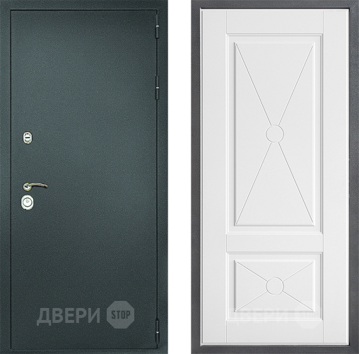 Входная металлическая Дверь Дверной континент Рубикон Серебро Дизайн ФЛ-617 Софт милк