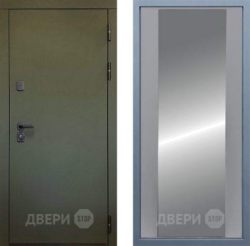 Входная металлическая Дверь Дива МД-61 Д-15 Зеркало Силк Маус