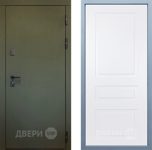 Входная металлическая Дверь Дива МД-61 Н-13 Белый