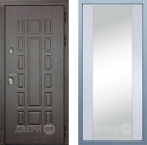 Входная металлическая Дверь Дива МД-38 Д-15 Зеркало Белый