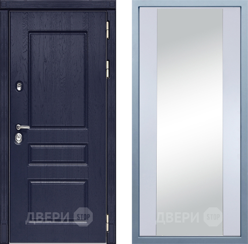 Входная металлическая Дверь Дива МД-45 Д-15 Зеркало Белый