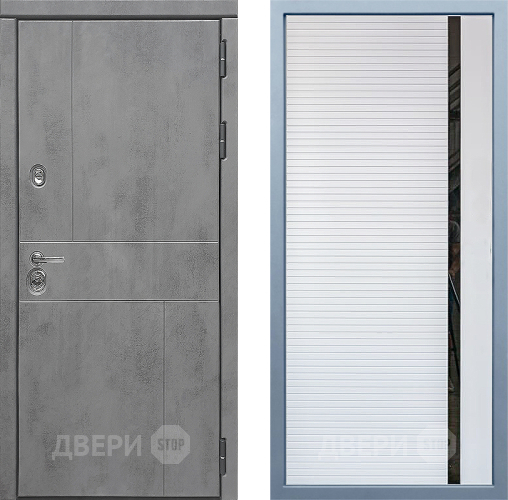 Входная металлическая Дверь Дива МД-48 МХ-45 Белый матовый