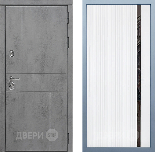 Входная металлическая Дверь Дива МД-48 МХ-46 Белый матовый