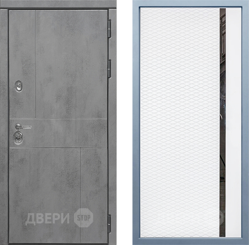Входная металлическая Дверь Дива МД-48 МХ-47 Белый матовый