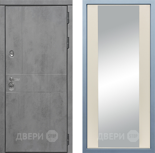 Входная металлическая Дверь Дива МД-48 Д-15 Зеркало Шампань