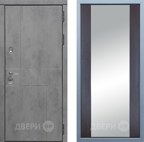 Входная металлическая Дверь Дива МД-48 Д-15 Зеркало Венге