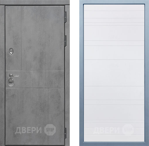 Входная металлическая Дверь Дива МД-48 Д-5 Белый