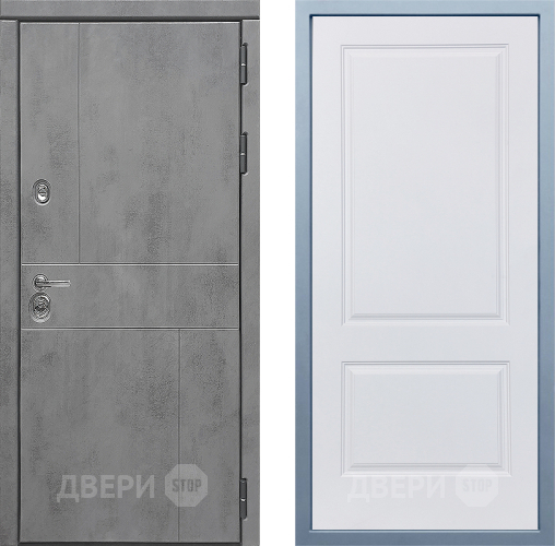 Входная металлическая Дверь Дива МД-48 Д-7 Белый