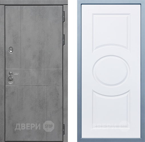 Входная металлическая Дверь Дива МД-48 Д-8 Белый