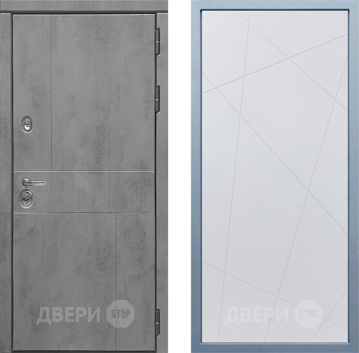 Входная металлическая Дверь Дива МД-48 Д-11 Белый