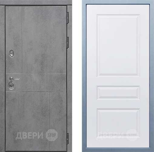 Входная металлическая Дверь Дива МД-48 Д-13 Белый