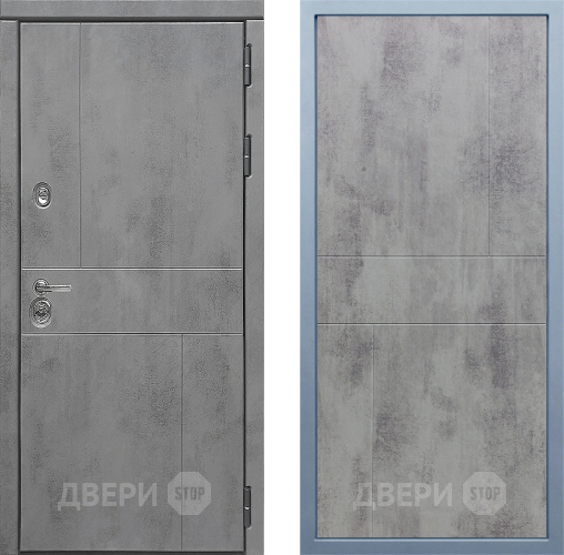 Входная металлическая Дверь Дива МД-48 М-1 Бетон темный