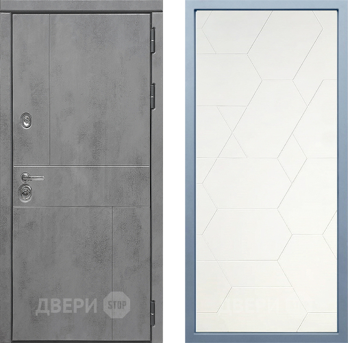 Входная металлическая Дверь Дива МД-48 М-16 Белый