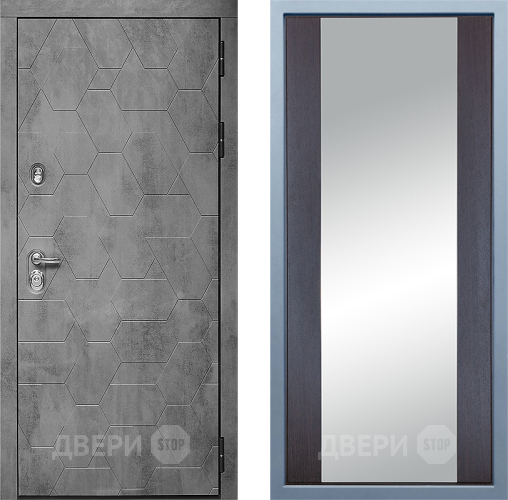 Входная металлическая Дверь Дива МД-51 Д-15 Зеркало Венге