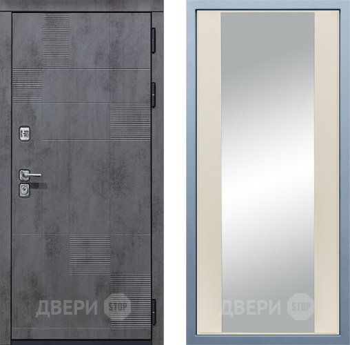 Входная металлическая Дверь Дива МД-35 Д-15 Зеркало Шампань