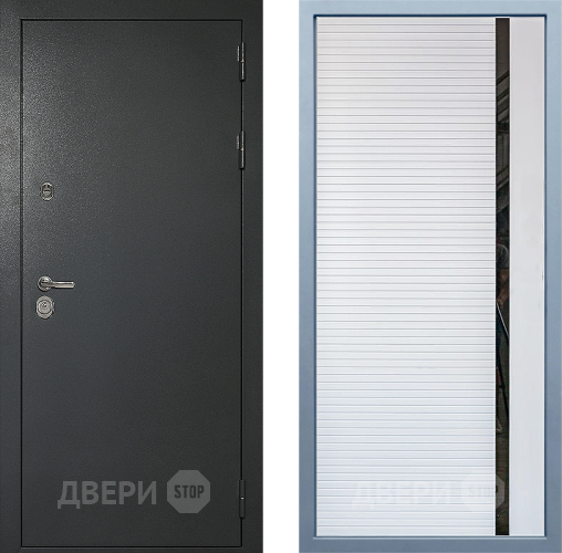 Входная металлическая Дверь Дива МД-40 Титан МХ-45 Белый матовый