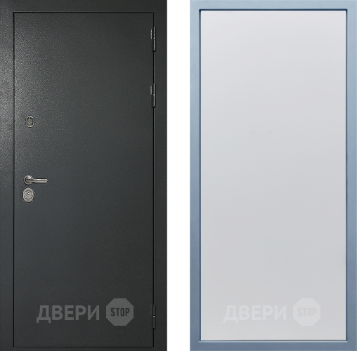 Входная металлическая Дверь Дива МД-40 Титан Н-1 Белый