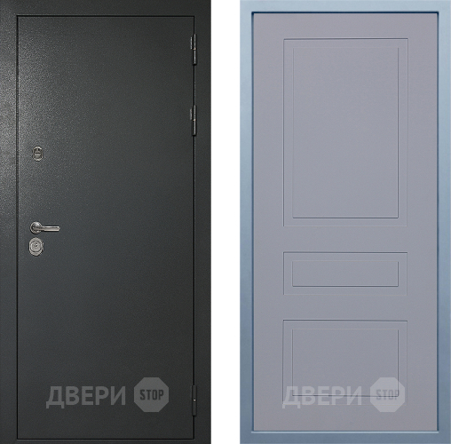 Входная металлическая Дверь Дива МД-40 Титан Н-13 Силк Маус