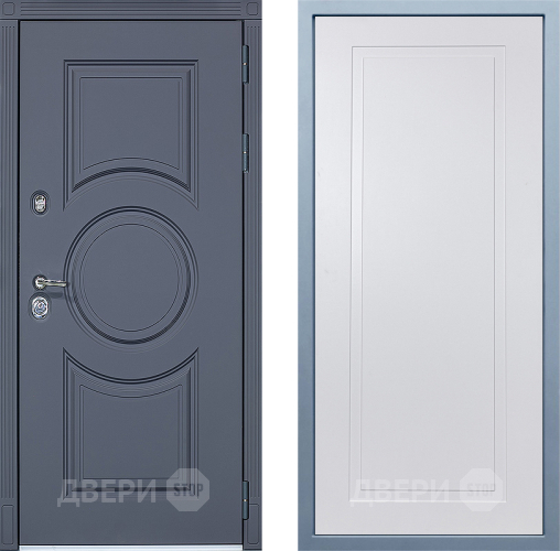Входная металлическая Дверь Дива МХ-30 STR Н-10 Белый