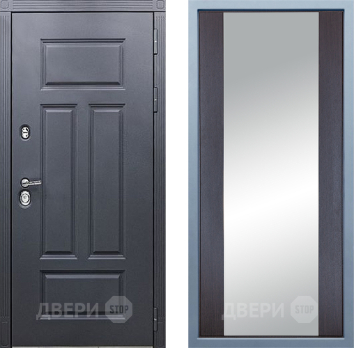 Входная металлическая Дверь Дива МХ-29 STR Д-15 Зеркало Венге